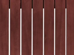 Sale Beliani Tavolino da giardino TIMOR 90 cm 75 cm Legno d'acacia Rosso scuro Marrone