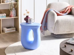 Clearance Beliani Tavolino IDRO 42 cm 28 cm Blu