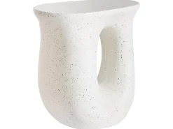 Discount Beliani Tavolino IDRO 42 cm 28 cm Effetto terrazzo Terrazzo Bianco