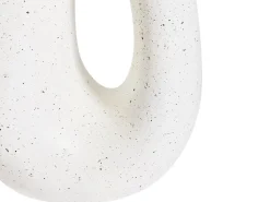 Discount Beliani Tavolino IDRO 42 cm 28 cm Effetto terrazzo Terrazzo Bianco
