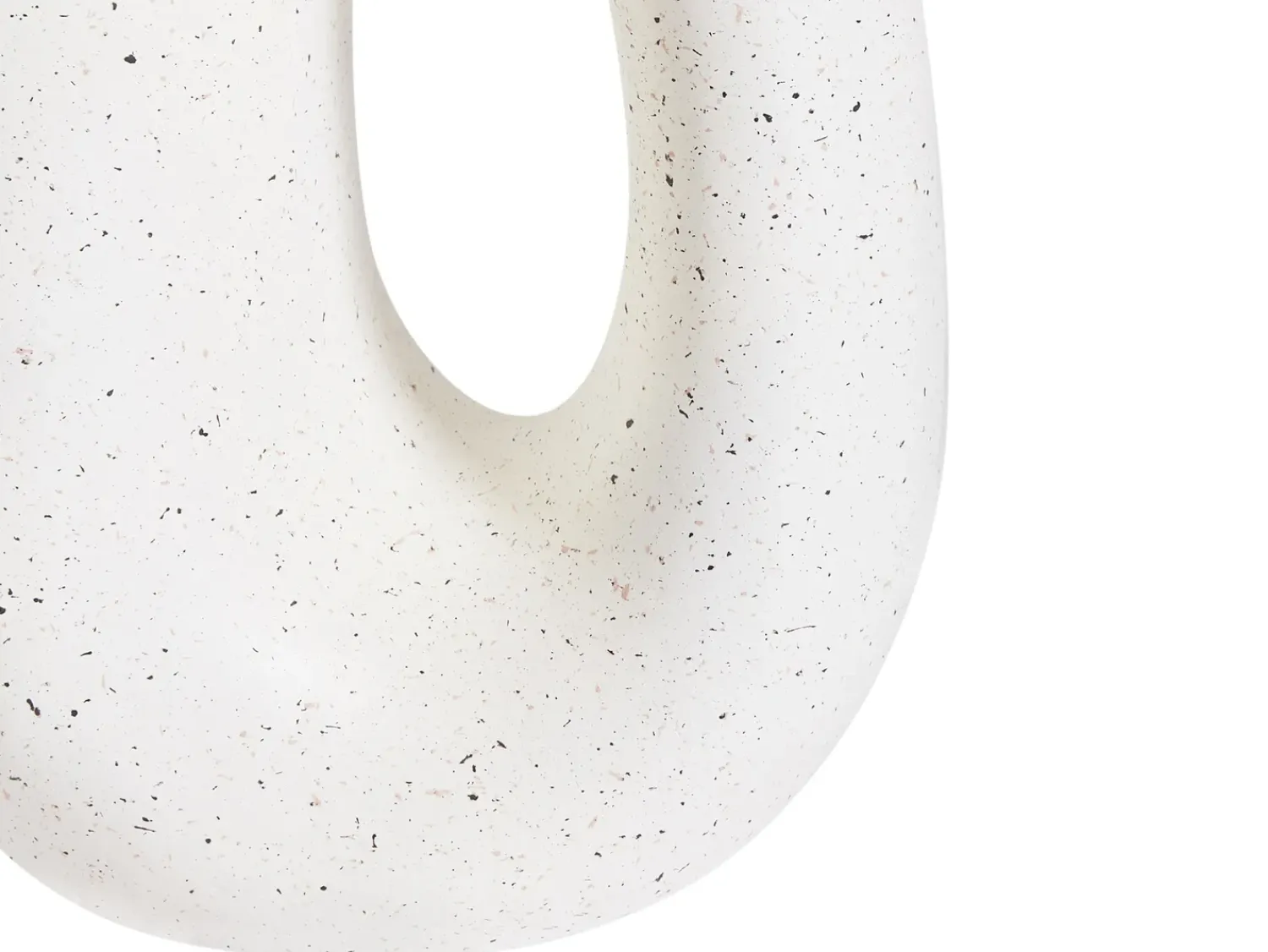 Discount Beliani Tavolino IDRO 42 cm 28 cm Effetto terrazzo Terrazzo Bianco