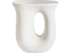 Discount Beliani Tavolino IDRO 42 cm 28 cm Effetto terrazzo Terrazzo Bianco