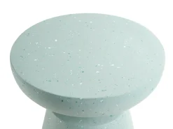 Outlet Beliani Tavolino MINCIO 45 cm 45 cm Effetto terrazzo terrazzo Verde