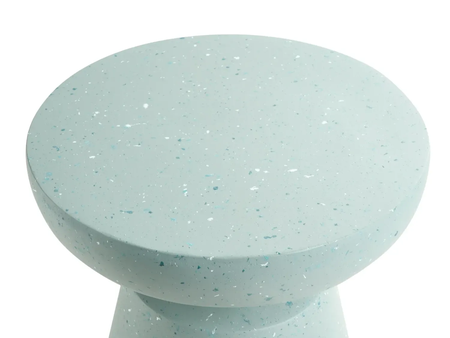 Outlet Beliani Tavolino MINCIO 45 cm 45 cm Effetto terrazzo terrazzo Verde