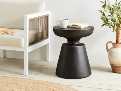 Hot Beliani Tavolino MINCIO 45 cm 45 cm Nero