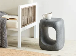 Clearance Beliani Tavolino PELMO 33 cm 33 cm Effetto marmo Grigio