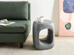 Clearance Beliani Tavolino PELMO 33 cm 33 cm Effetto marmo Grigio