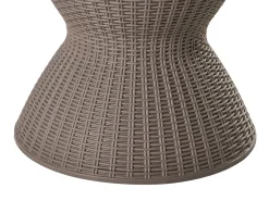 Outlet Beliani Tavolino portaghiaccio AISA 49 cm 49 cm Simil legno Marrone