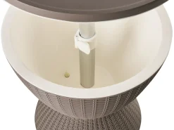 Outlet Beliani Tavolino portaghiaccio AISA 49 cm 49 cm Simil legno Marrone