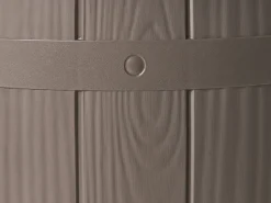 Online Beliani Tavolino portaghiaccio SILG 49 cm 49 cm Tortora Bianco Beige Grigio