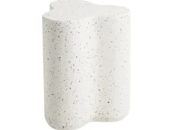 Sale Beliani Tavolino TELLARO 32 cm 37 cm Effetto terrazzo Terrazzo Bianco