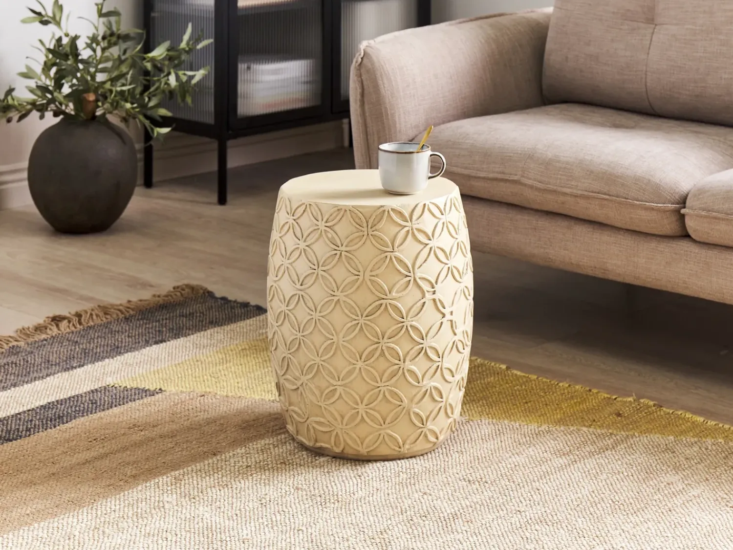 Clearance Beliani Tavolino ZOGNO 33 cm 33 cm chiaro Beige