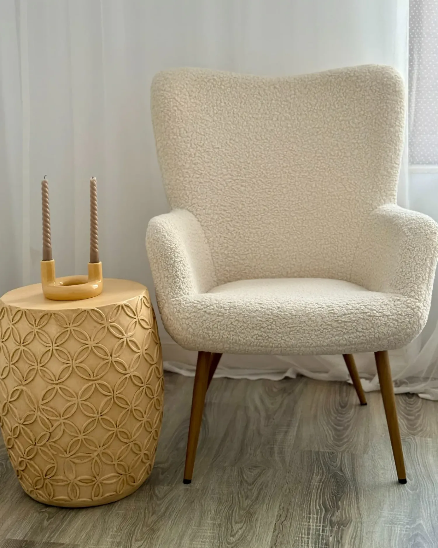 Clearance Beliani Tavolino ZOGNO 33 cm 33 cm chiaro Beige