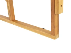 Beliani Tavolo da balcone UDINE 70 cm 69 cm Legno d'acacia Marrone