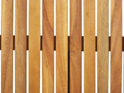 Beliani Tavolo da balcone UDINE 70 cm 69 cm Legno d'acacia Marrone