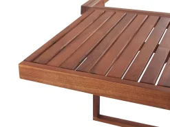 Hot Beliani Tavolo da balcone UDINE 70 cm 69 cm Legno d'acacia Marrone
