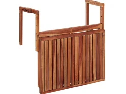 Hot Beliani Tavolo da balcone UDINE 70 cm 69 cm Legno d'acacia Marrone