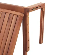 Hot Beliani Tavolo da balcone UDINE 70 cm 69 cm Legno d'acacia Marrone