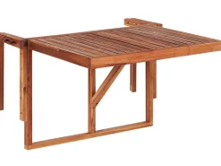Hot Beliani Tavolo da balcone UDINE 70 cm 69 cm Legno d'acacia Marrone