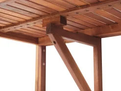 Hot Beliani Tavolo da balcone UDINE 70 cm 69 cm Legno d'acacia Marrone
