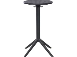 Online Beliani Tavolo da bar da giardino LEGRENA 60 cm 60 cm Nero