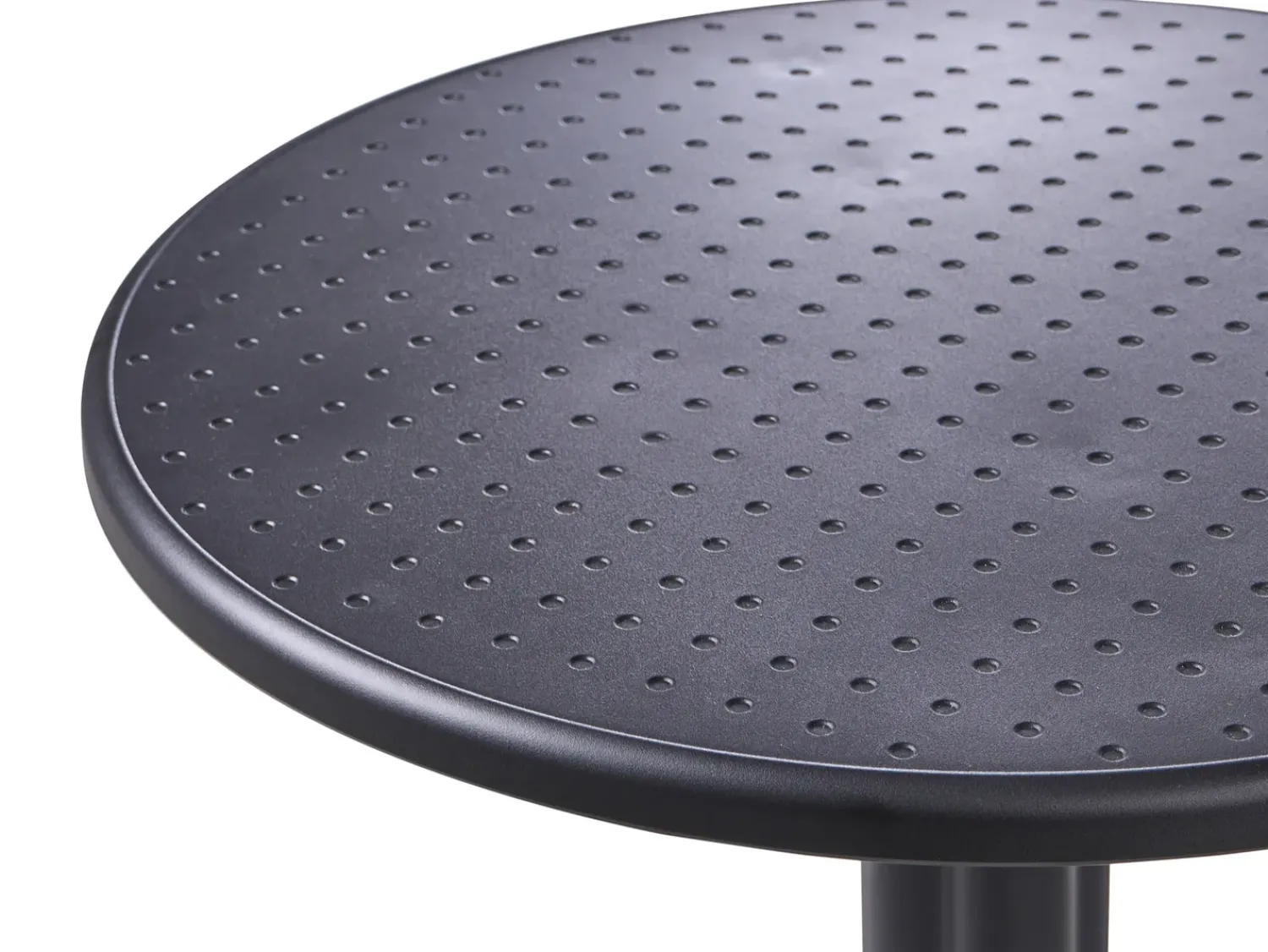 Online Beliani Tavolo da bar da giardino LEGRENA 60 cm 60 cm Nero