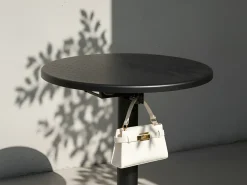 Online Beliani Tavolo da bar da giardino LEGRENA 60 cm 60 cm Nero