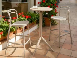 Discount Beliani Tavolo da bar da giardino LEGRENA 60 cm 60 cm Beige