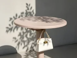 Discount Beliani Tavolo da bar da giardino LEGRENA 60 cm 60 cm Beige