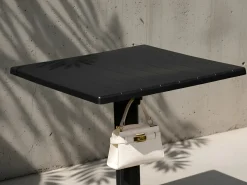Online Beliani Tavolo da bar da giardino LEMNOS 60 cm 60 cm Nero