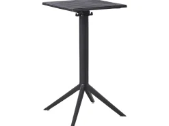 Online Beliani Tavolo da bar da giardino LEMNOS 60 cm 60 cm Nero
