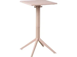 New Beliani Tavolo da bar da giardino LEMNOS 60 cm 60 cm Beige