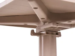New Beliani Tavolo da bar da giardino LEMNOS 60 cm 60 cm Beige