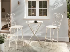 Clearance Beliani TRIESTE 60 cm 60 cm Metallo chiaro Beige
