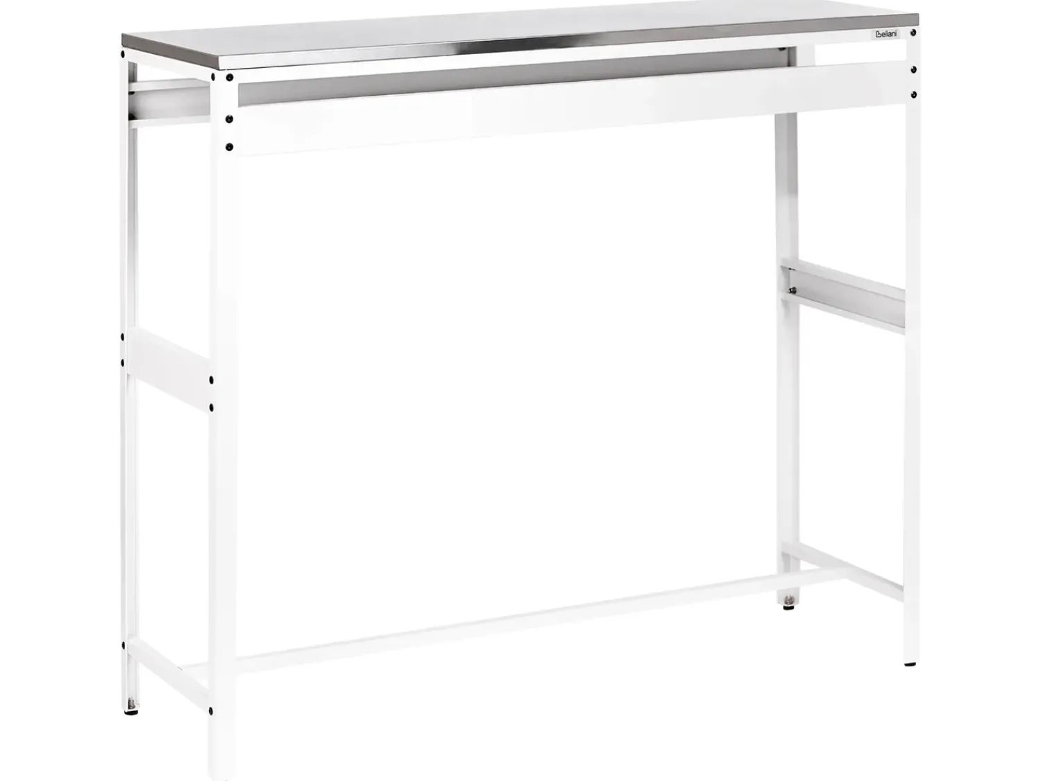 Clearance Beliani MAENZA 120 cm 40 cm Metallo Bianco Bianco Nero