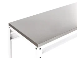 Clearance Beliani MAENZA 120 cm 40 cm Metallo Bianco Bianco Nero