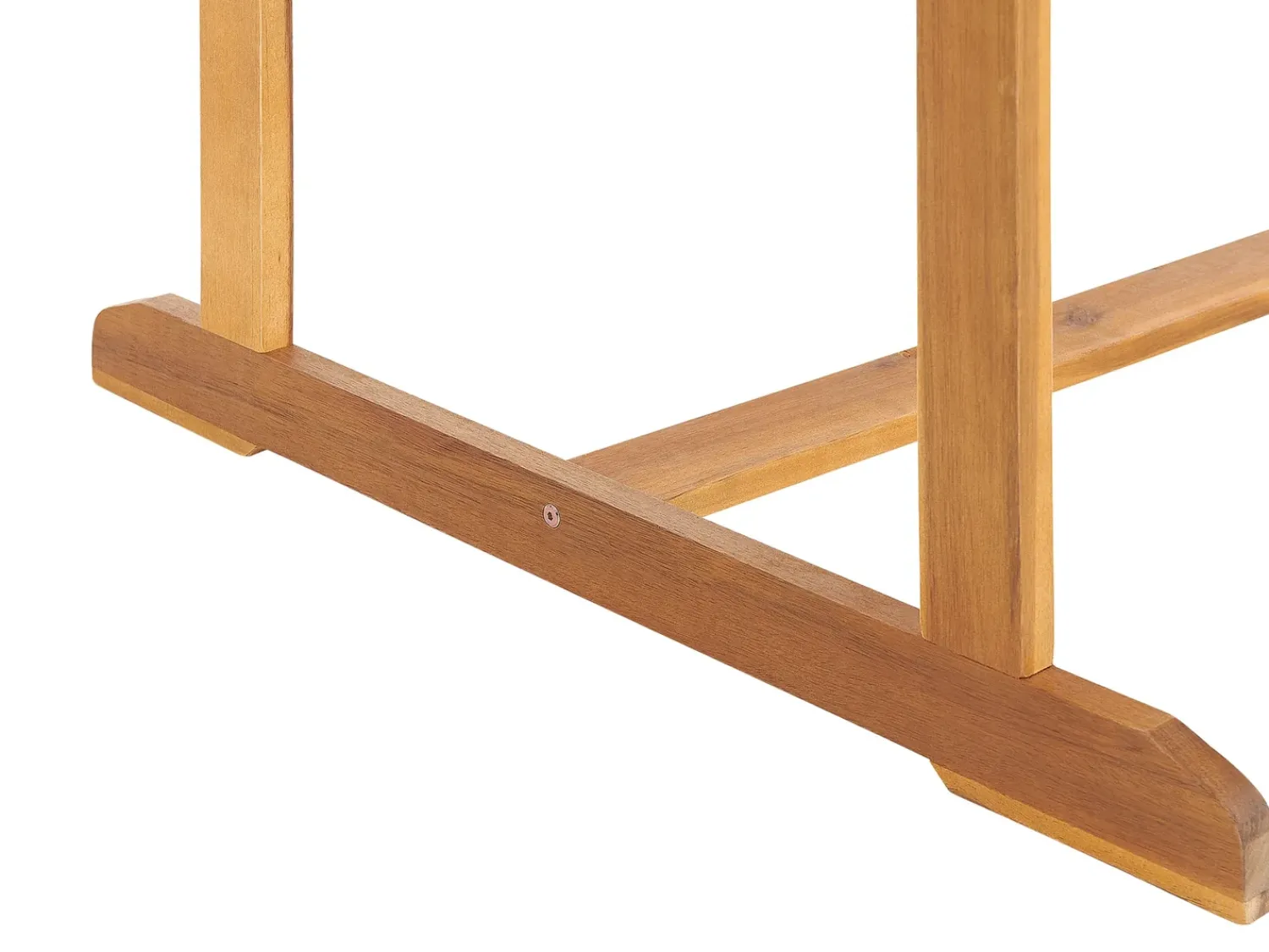 Outlet Beliani MAUI 160/220 cm 100 cm Legno d'acacia chiaro Marrone