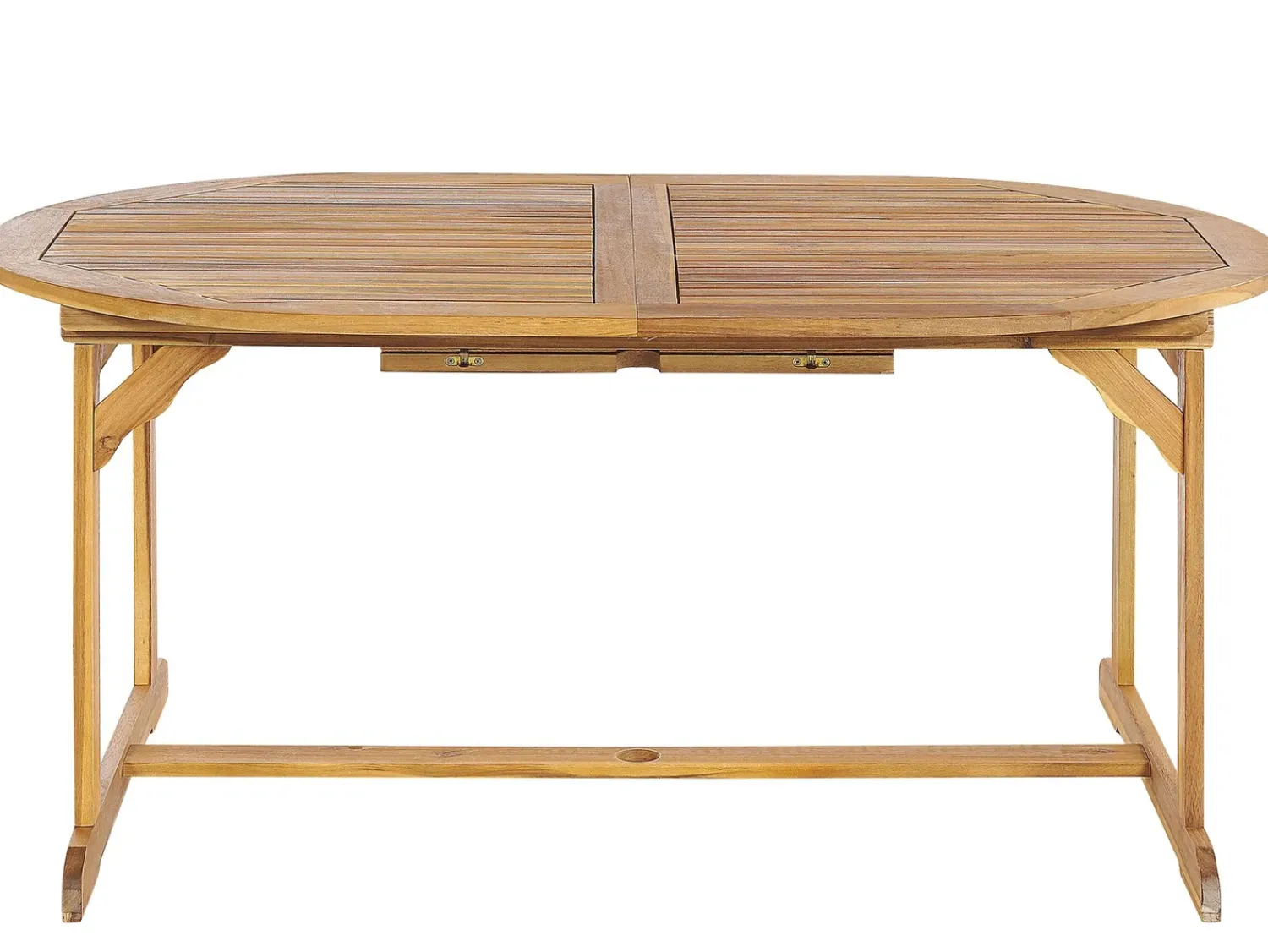Outlet Beliani MAUI 160/220 cm 100 cm Legno d'acacia chiaro Marrone