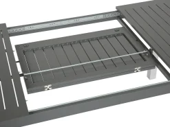 Hot Beliani PANCOLE 168/248 cm 100 cm Metallo Grigio Bianco Grigio