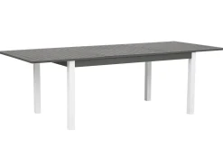Hot Beliani PANCOLE 168/248 cm 100 cm Metallo Grigio Bianco Grigio