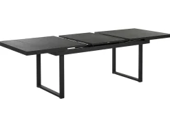 Best Beliani Tavolo da pranzo allungabile da giardino VALCANETTO 180/240 cm 90 cm Metallo Nero