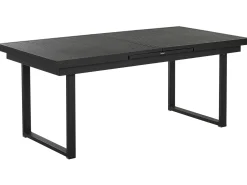 Best Beliani Tavolo da pranzo allungabile da giardino VALCANETTO 180/240 cm 90 cm Metallo Nero