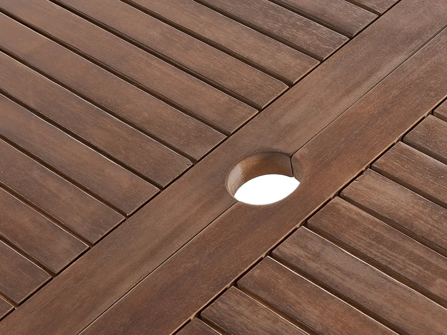 Sale Beliani CESANA 180/240 cm 100 cm Legno d'acacia scuro Marrone