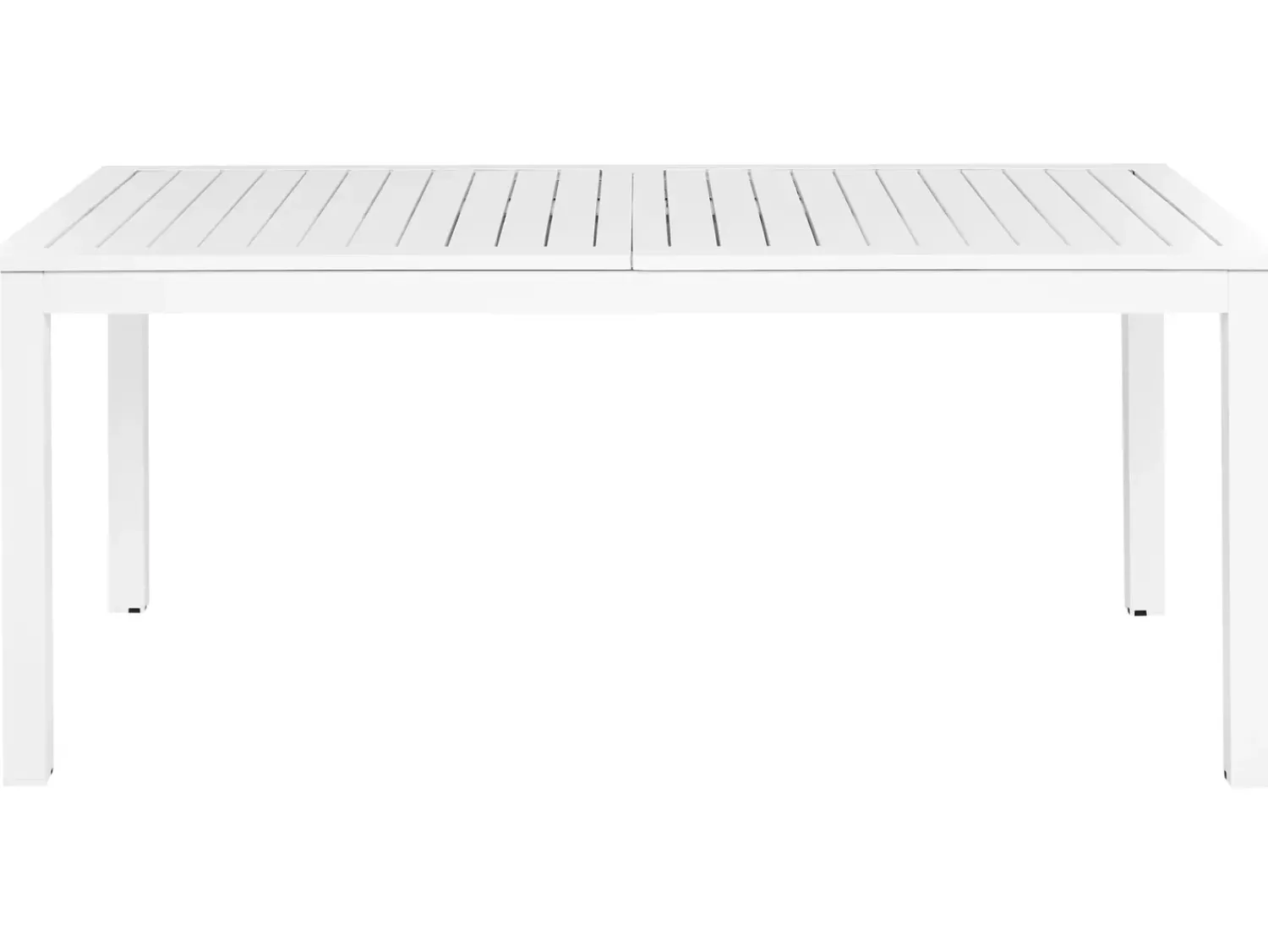 Best Beliani Tavolo da pranzo allungabile da giardino SKALOMA 180/240 cm 90 cm Metallo Bianco