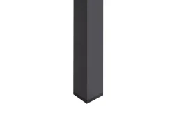 Hot Beliani Tavolo da pranzo allungabile da giardino SKALOMA 180/240 cm 90 cm Metallo scuro Grigio