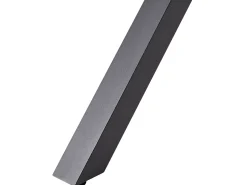Beliani Tavolo da pranzo allungabile da giardino FANES 184/242 cm 90 cm Metallo Grigio grafite Grigio Marrone