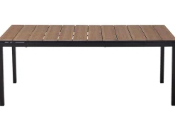 Best Beliani Tavolo da pranzo allungabile da giardino TOFANE 198/248 cm 90 cm Marrone Marrone Nero