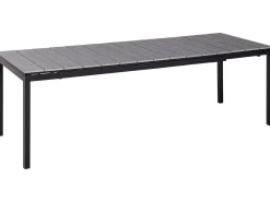 Clearance Beliani Tavolo da pranzo allungabile da giardino TOFANE 198/248 cm 90 cm Grigio Grigio Nero