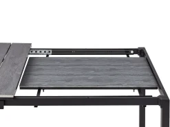 Clearance Beliani Tavolo da pranzo allungabile da giardino TOFANE 198/248 cm 90 cm Grigio Grigio Nero