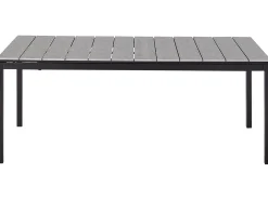 Clearance Beliani Tavolo da pranzo allungabile da giardino TOFANE 198/248 cm 90 cm Grigio Grigio Nero
